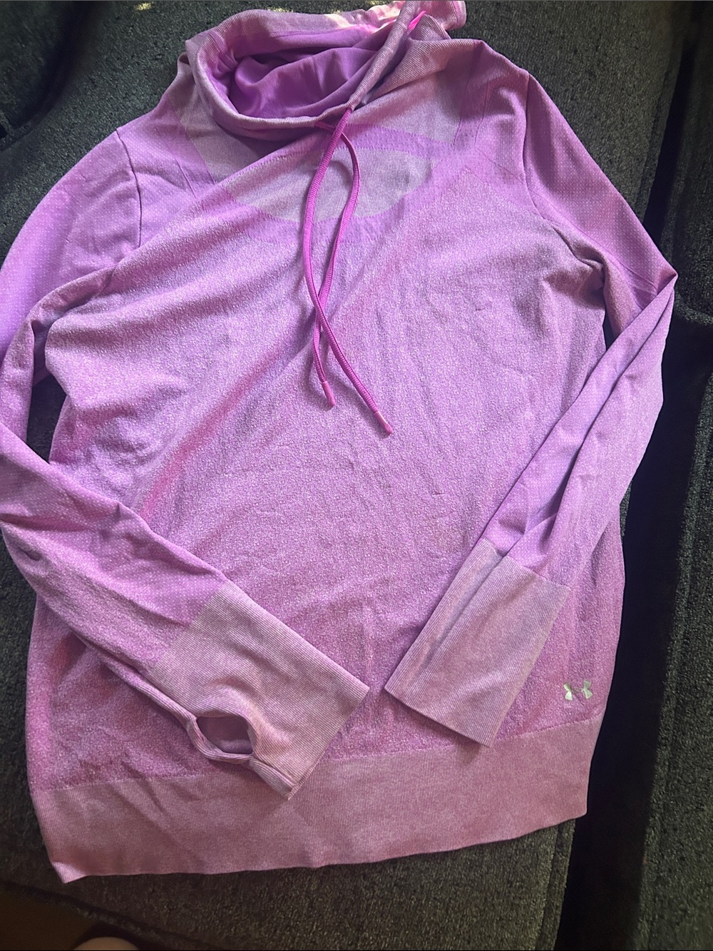 Under Armour Pink Lavender Cowl Neck Lightweight Sweatshirt